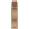 Ekena Millwork 6-in W x 12-in D x 24-in H Funston Slat Rough Cedar Woodgrain TimberThane Outlooker, Primed Tan OUTUR060X12X24FST24RCPR - alternate 4